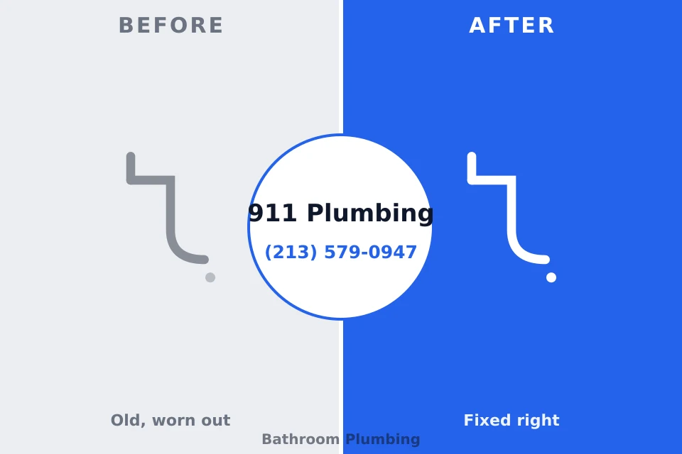 Before and after: plumbing repair Houghton, MI